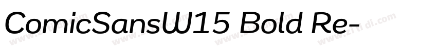 ComicSansW15 Bold Re字体转换